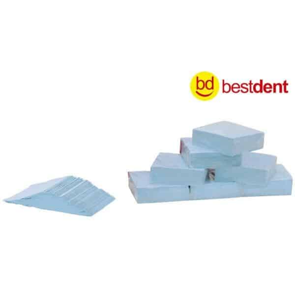 SERVIETTE 40x40 BLEU 3 PLIS 1500u